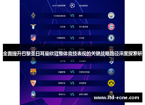 全面提升巴黎圣日耳曼欧冠整体竞技表现的关键战略路径深度探索研 全面提升巴黎圣日耳曼欧冠整体竞技表现的关键战略路径深度探索研
