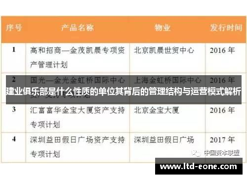 建业俱乐部是什么性质的单位其背后的管理结构与运营模式解析